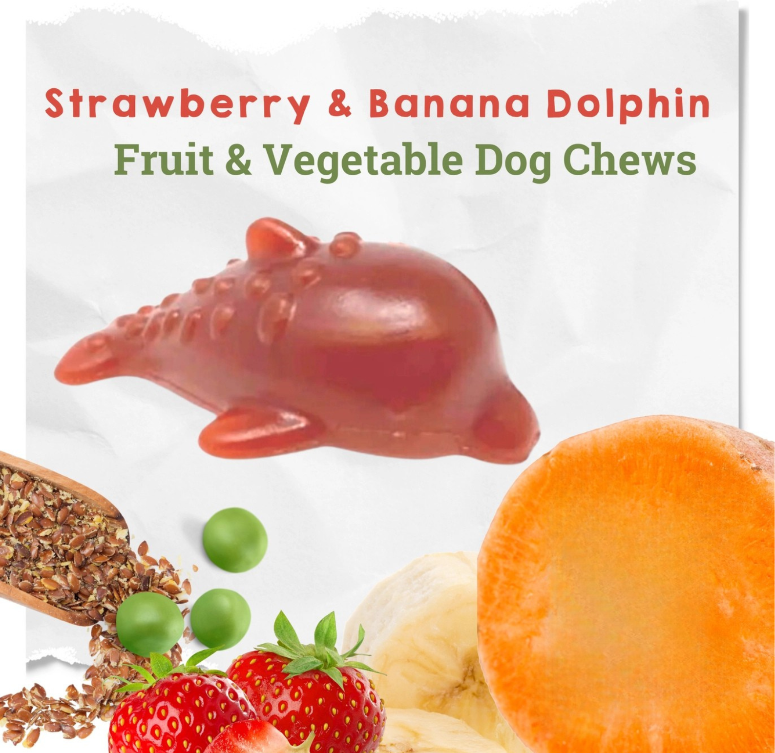 Strawberry & Banana Dolphin Chew